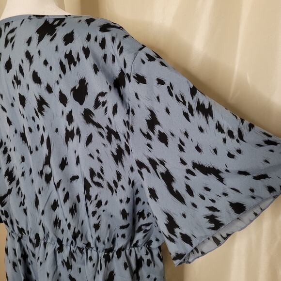Shein Curve Blue and Black Binding Shirt - 3XL - Picture 12 of 13